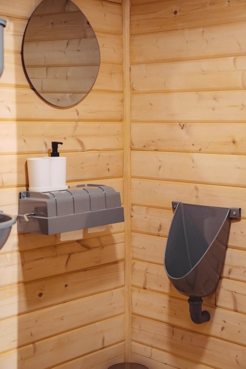 Waterloos Urinoir kunststof PVC - Wandurinoir - Waterloos - Afvoerpijp 40 mm - 2 roestvrijstalen schroeven - 38 x 30 x 20 cm