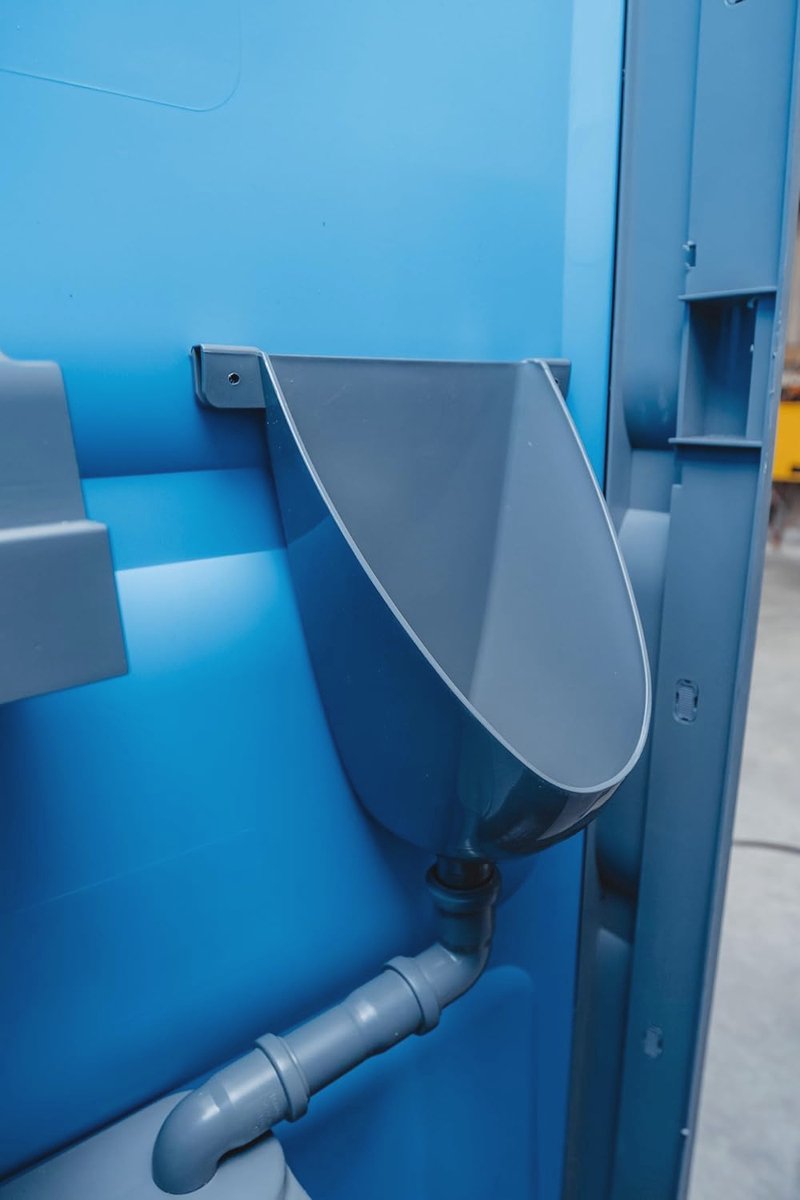 Waterloos Urinoir kunststof PVC - Wandurinoir - Waterloos - Afvoerpijp 40 mm - 2 roestvrijstalen schroeven - 38 x 30 x 20 cm